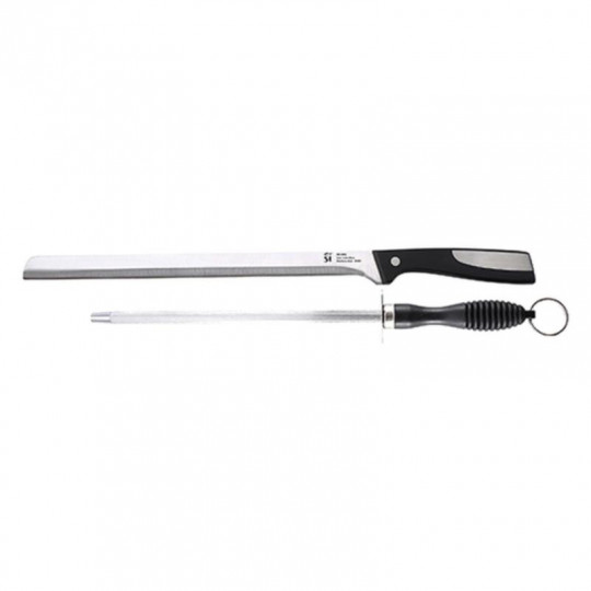 Cuchillo Jamonero San Ignacio SG-4362 Acero Inoxidable Chaira 2 Piezas