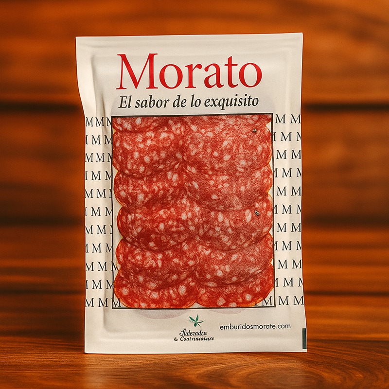Salchichón Ibérico de Bellota Loncheado 100g – Sabor Gourmet Directo de la Dehesa