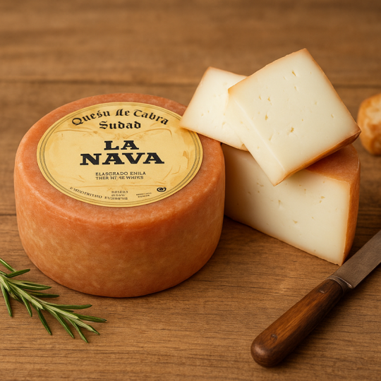 Queso Sudao Puro de Cabra La Nava – Queso Curado Artesanal Extremeño | Sabor Intenso y Natural