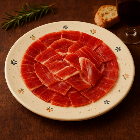 Jamón 50% Ibérico Cebo Campo Cortado a Cuchillo – 100g de Pura Tradición