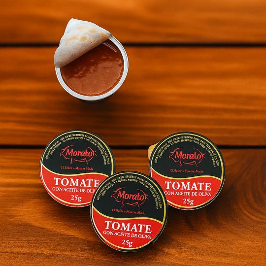 Tomate y Aceite 25 g Monodosis – Perfecto para Tapas y Desayunos
